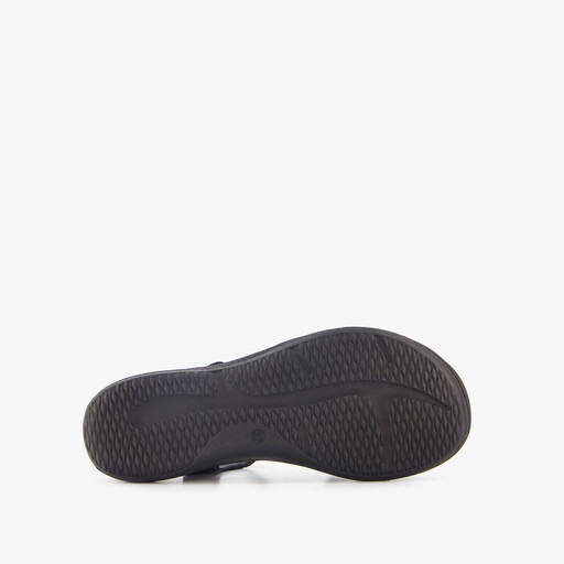 Leren dames sandalen zwart