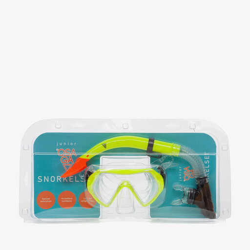 Kinder snorkelset geel