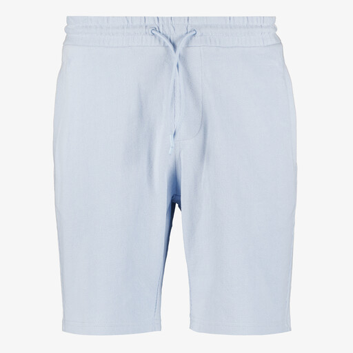 Heren badstof short lichtblauw