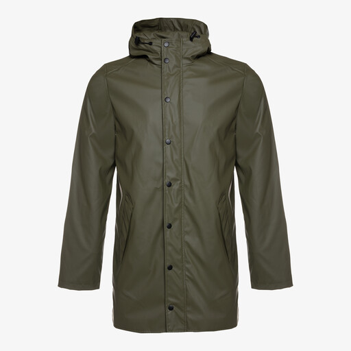 Lange heren regenjas groen