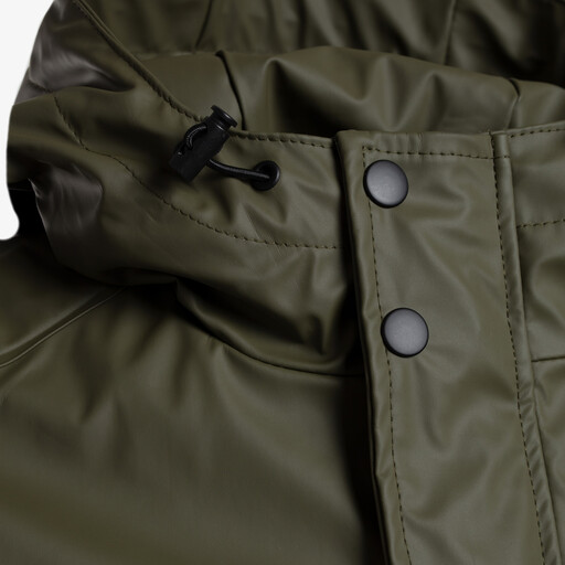 Lange heren regenjas groen