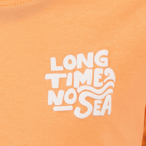 Jongens T-shirt met backprint oranje