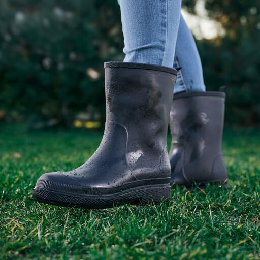 Dames regenlaarzen zwart