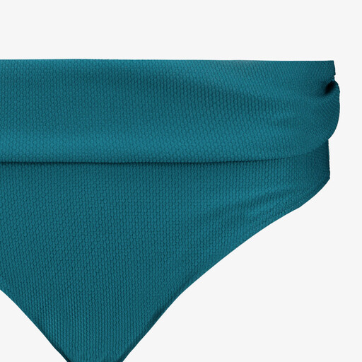 Dames bikinibroekje met overslag petrol