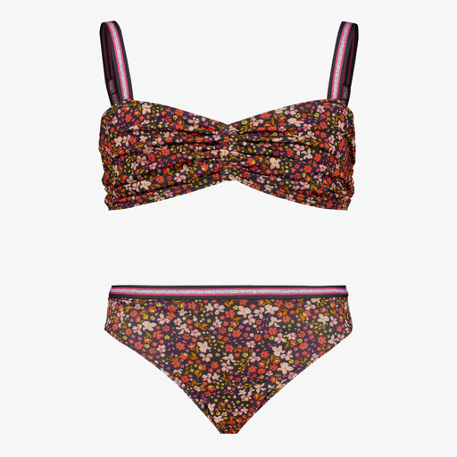 Meisjes bikini met bloemenprint multicolor
