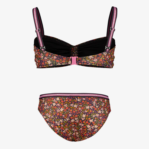 Meisjes bikini met bloemenprint multicolor