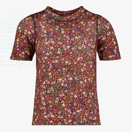 Meisjes UV zwemshirt met bloemenprint