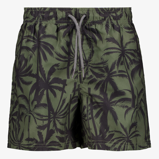 Jongens zwemshort met palmbomen groen
