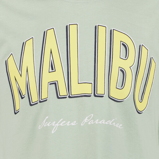 Cropped meisjes T-shirt groen