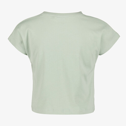 Cropped meisjes T-shirt groen