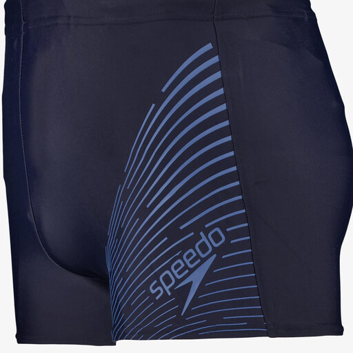 Heren zwembroek zwart blauw