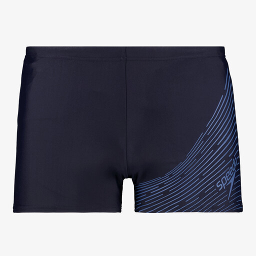 Heren zwembroek zwart blauw