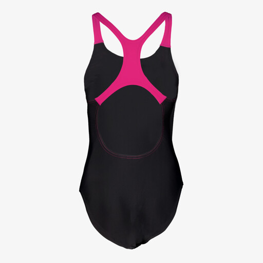 Medley Logo dames badpak zwart roze