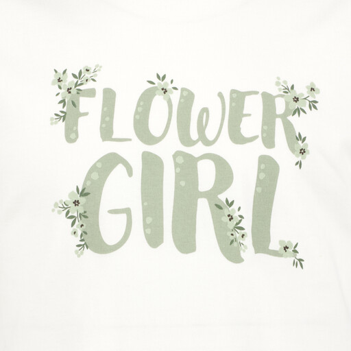 Meisjes T-shirt met tekstopdruk wit