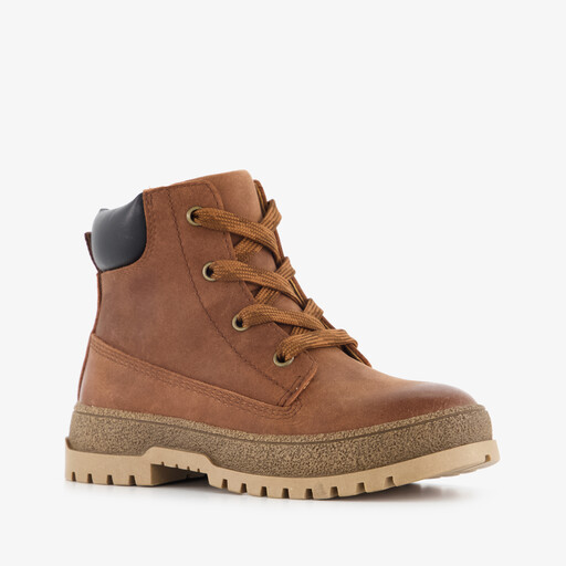 Leren jongens veterschoenen bruin