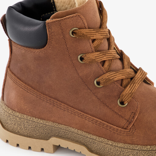 Leren jongens veterschoenen bruin