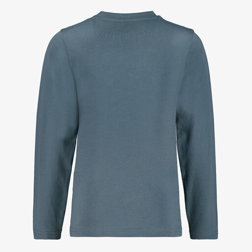 Jongens shirt met borstzakje blauw