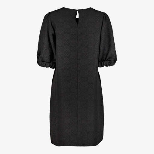 Dames jurk met korte mouwen zwart
