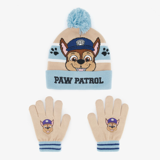 Chase kinder set muts handschoenen