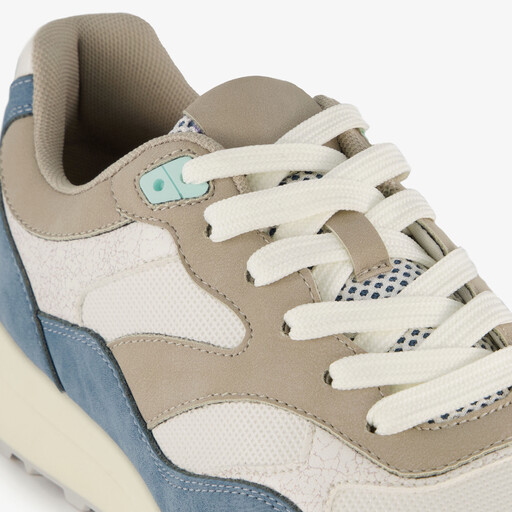 Heren sneakers wit blauw
