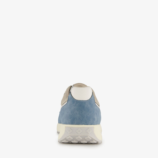 Heren sneakers wit blauw