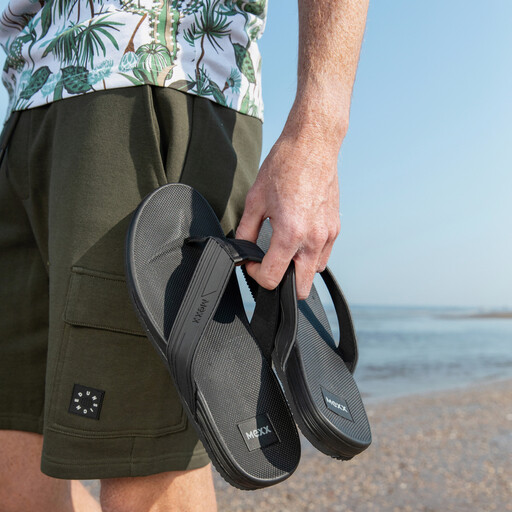 Heren teenslippers zwart