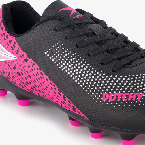 FG dames voetbalschoenen zwart roze