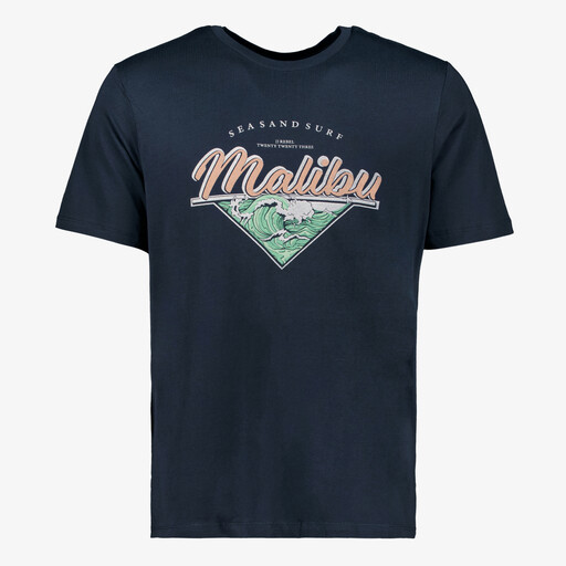 Heren T-shirt donkerblauw