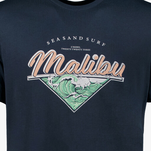 Heren T-shirt donkerblauw
