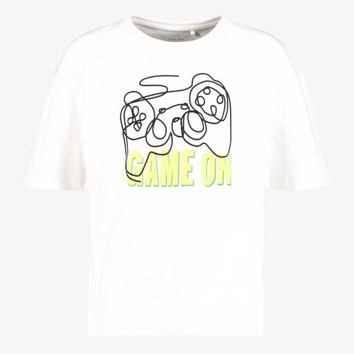 Name It jongens T-shirt Game On wit
