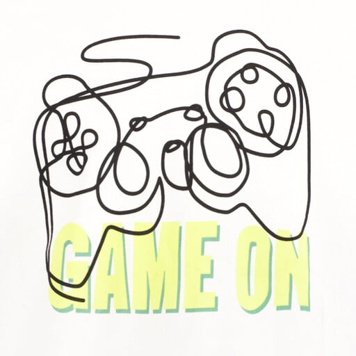 Name It jongens T-shirt Game On wit