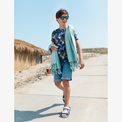 Jongens T-shirt met kamelen grijs