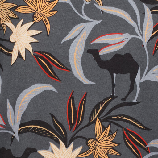 Jongens T-shirt met kamelen grijs