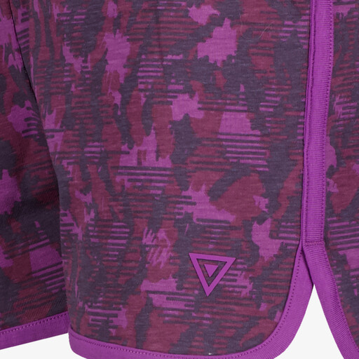 Meisjes sweat short met print paars