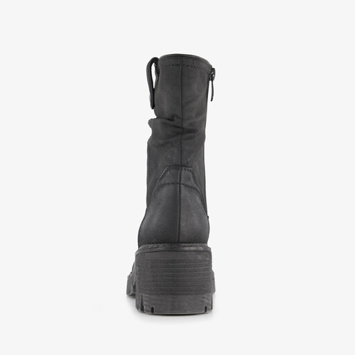 Dames boots met hak zwart