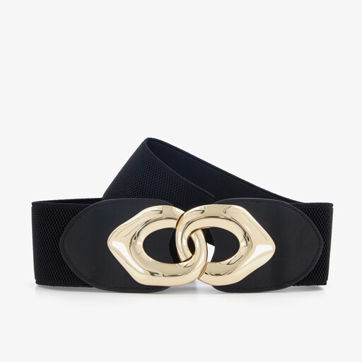 Dames tailleriem zwart goud