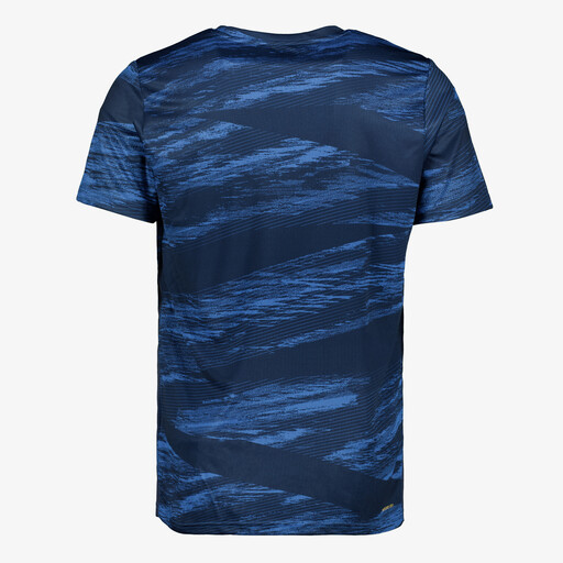 Dry heren voetbal T-shirt met print blauw