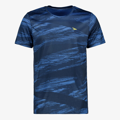 Dry heren voetbal T-shirt met print blauw