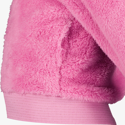 Meisjes teddy vest roze