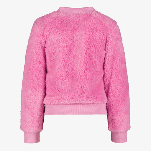 Meisjes teddy vest roze
