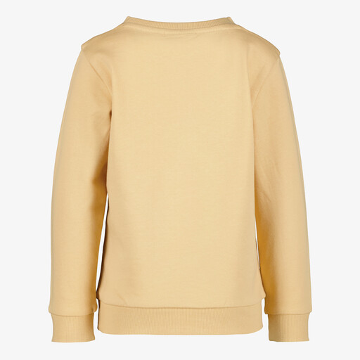Meisjes sweater met teddy berenkopjes geel