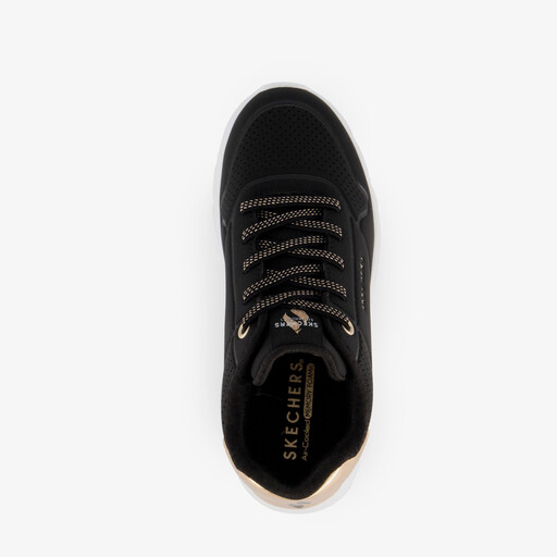 Uno Lite meisjes sneakers zwart goud