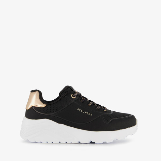 Uno Lite meisjes sneakers zwart goud