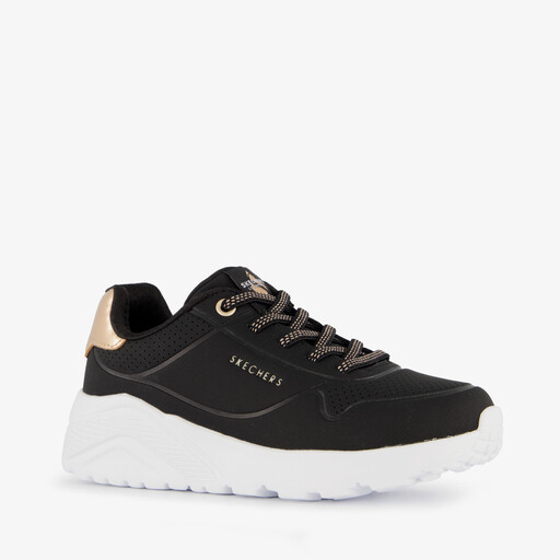 Uno Lite meisjes sneakers zwart goud