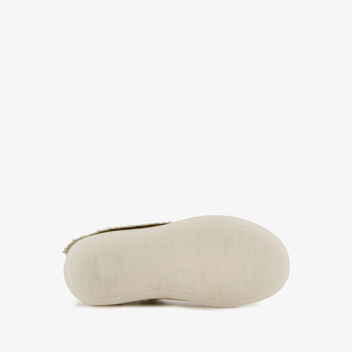Hoge meisjes sneakers met lichtjes goud