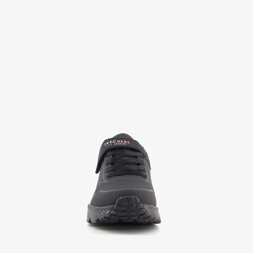 Uno Lite Rainbow Specks meisjes sneakers zwart