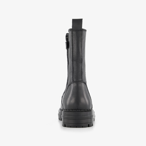 Leren meisjes Chelsea boots zwart
