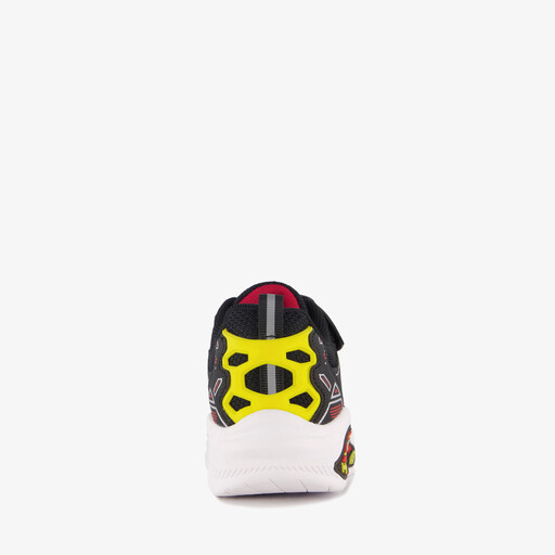 Jongens ruimtevaart sneakers met lichtjes zwart rood