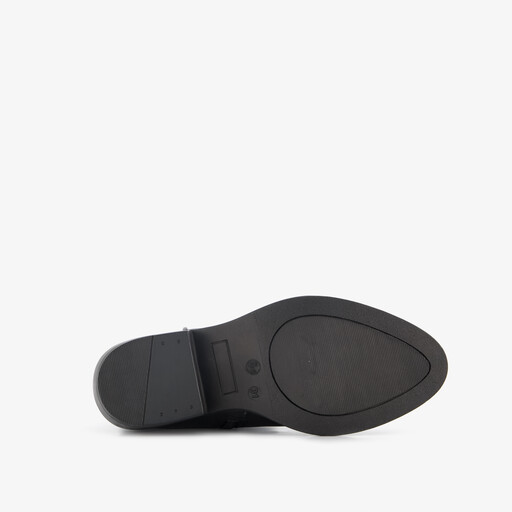 Leren meisjes cowboylaarsjes zwart