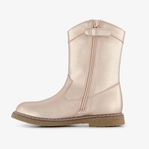Meisjes western boots metallic goud